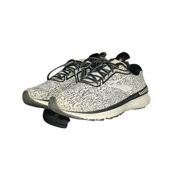 Mens Brooks Adrenaline GTS 20 Running Sneakers Shoes Size 10 Black White - Picture 2 of 6